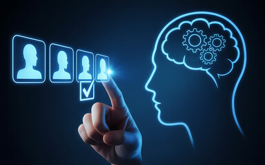 Selecting the right talent with artificial intelligence and human touch for a successful team.