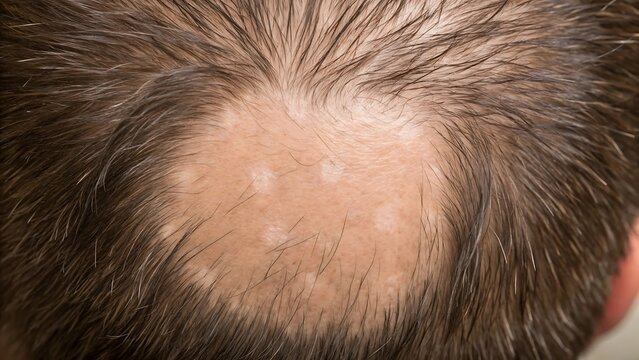 Scalp hair loss patches alopecia bald patches