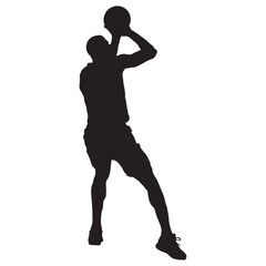 Obraz premium Basketball Player Silhouette