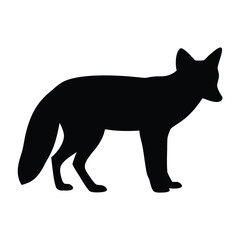 Download high resolution black fox silhouette vector image for free use and graphic design projects