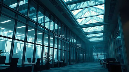 Modern office corridor