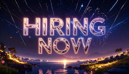 A vibrant hiring announcement
