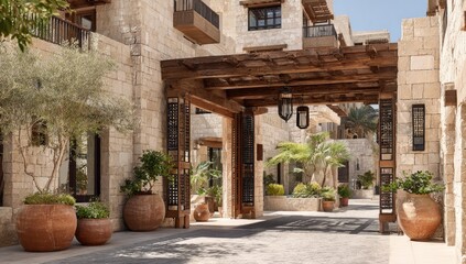 Fototapeta premium Mediterranean-style entryway