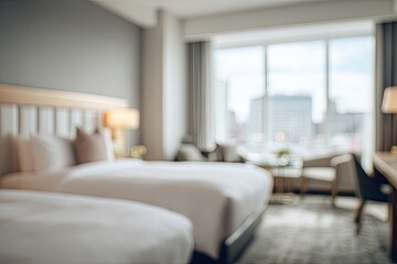 Blurred hotel room interior (3)