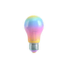 Pastel Rainbow LED Light Bulb - Bright Idea Concept