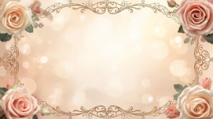 vintage background with roses