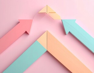 colorful arrows on a white background