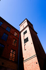 Low angle view of brick building