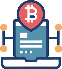 Financial planning document icon outline financial planning document vector icon