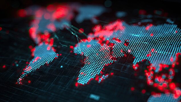 Global data visualization of spread