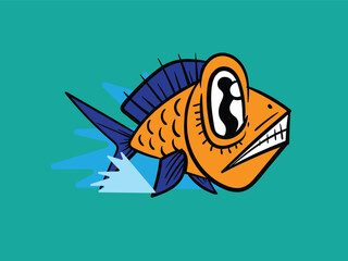 cute animal with sport theme illustration