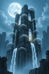 Fototapeta premium city skyline at night