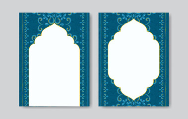 Vintage luxury wedding card invitation template set. flyer, menu, postcard, background