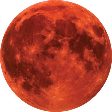Stunning red lunar eclipse for dramatic space concepts