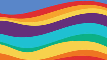 abstract colorful ripple waves background