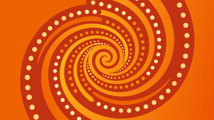 abstract spiral dotted pattern