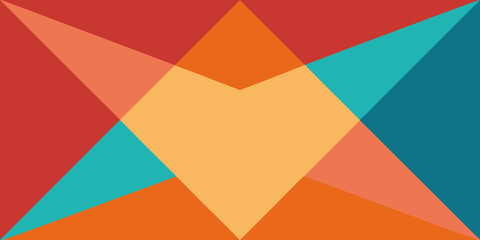 Obraz premium abstract overlapping polygon art