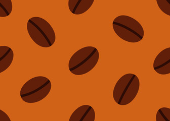 Coffee Beans Seamless Background