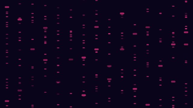 Grid of missing dots on a black background forms a pattern in this image. The repetitive arrangement creates a visually intriguing design with varying negative space