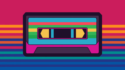 Obraz premium Retro VHS Glitch Background