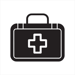 First Aid Kit Icon Vector Illustration