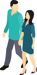 vector illustration of a couple