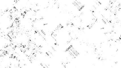 Fine grain grunge overlay texture abstract black and white distressed illustration. Abstract retro paper texture distressed cracked background grunge overlay vector. 