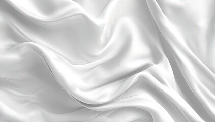 Obraz premium Smooth, flowing white fabric