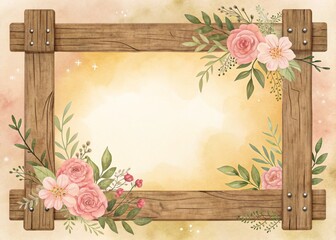 framework for photo or congratulation