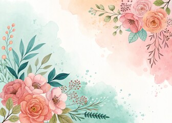 vintage background with roses