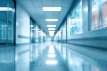 Fototapeta premium Blurry hospital corridor