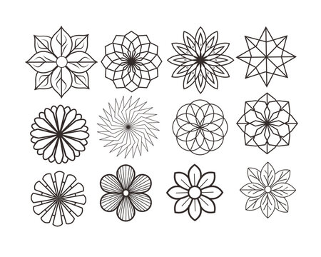 set of vector mandal
