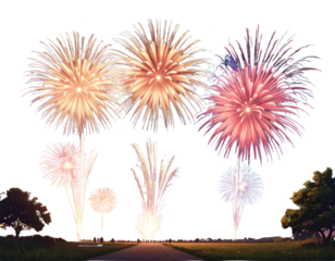 Fireworks, transparent PNG