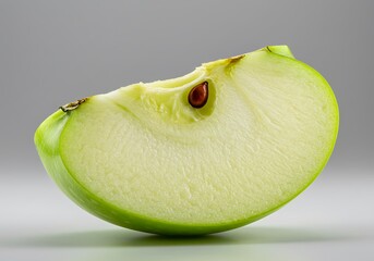 Green Apple Slice: Digital Still Life