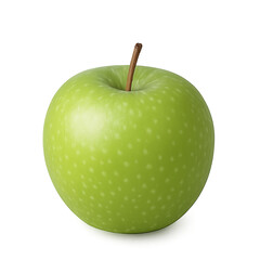 Green apple isolated on transparent background