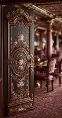 Fototapeta premium Ornate door in a lavish room