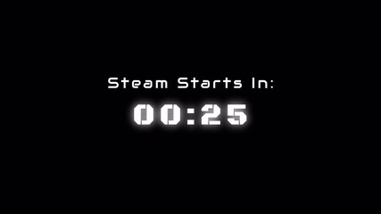 Digital Countdown Timer 30 Seconds Stream Start. 4k Video 