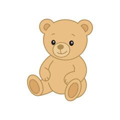 teddy bear on white background