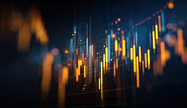 Abstract financial data visualization (8) - Powered by Adobe