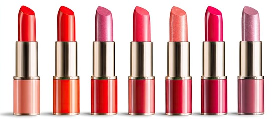 Row of various lipstick shades (1)