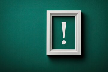 White framed exclamation mark on teal background (1)