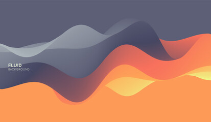 Wavy background. Gradient colour transition. Vector illustration for banner, flyer, brochure, booklet or presentation.