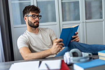 Young Student Reading a Book