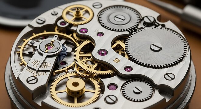 Watch Mechanism Closeup.