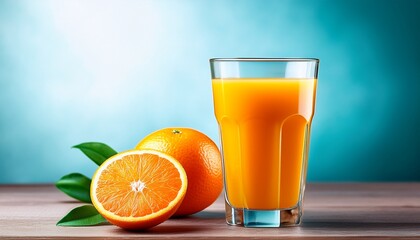 Fototapeta premium orange juice in a glass