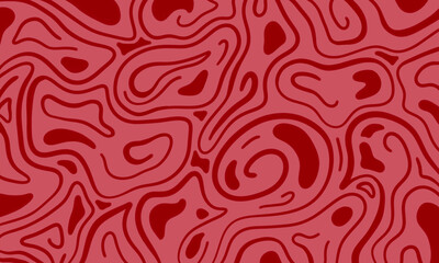 abstract seamless pattern with waves red