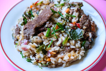 Japanese Style Chilli Beef And Rice Meal