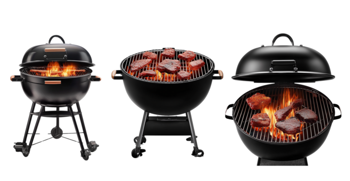 barbecue grill isolated on transparent background