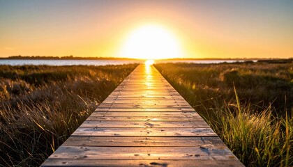 Boardwalk at Sunset