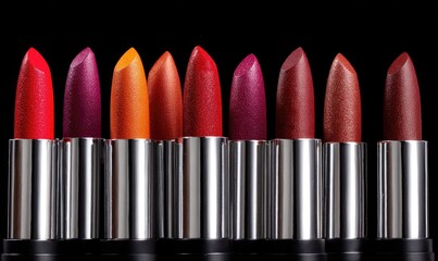 Row of colorful lipsticks (2)